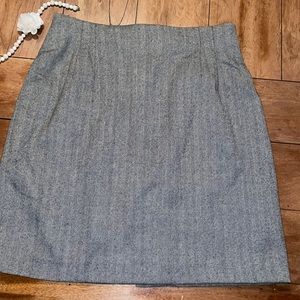 100% wool gray women’s pencil skirt Made in Egypt